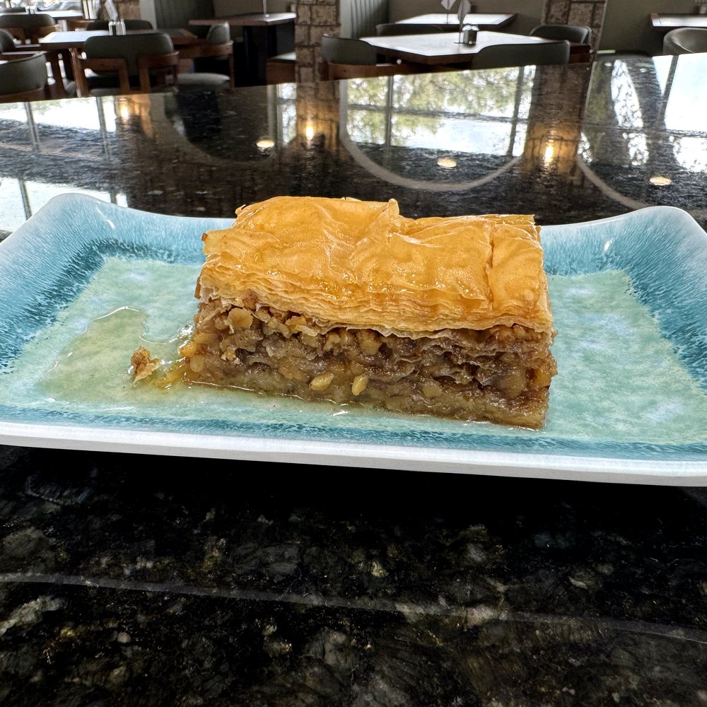 Slice of house-made baklava